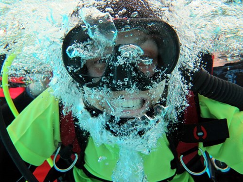 Ben in the water
