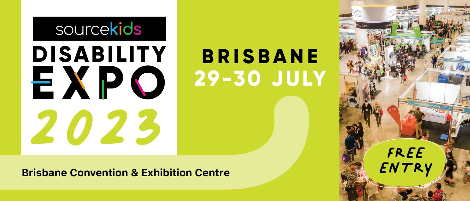 Source Kids Disability Expo 2023 Brisbane banner.