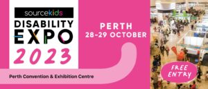 Source Kids Disability Expo 2023 Perth banner.